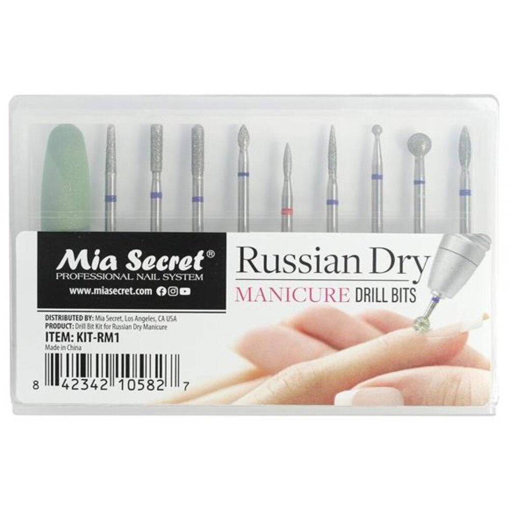PROFESSIONAL RUSSIAN DRY Manicure Drill bit set
